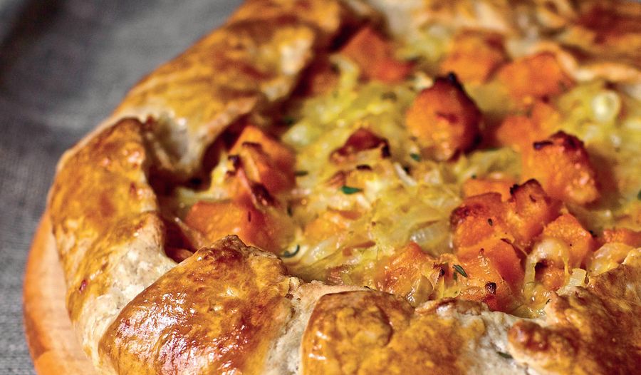 Butternut Squash and Caramelized Onion Galette