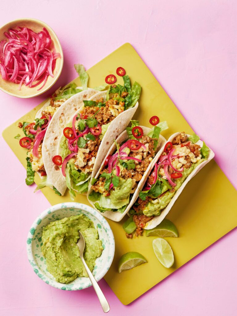 zingy beef tacos
